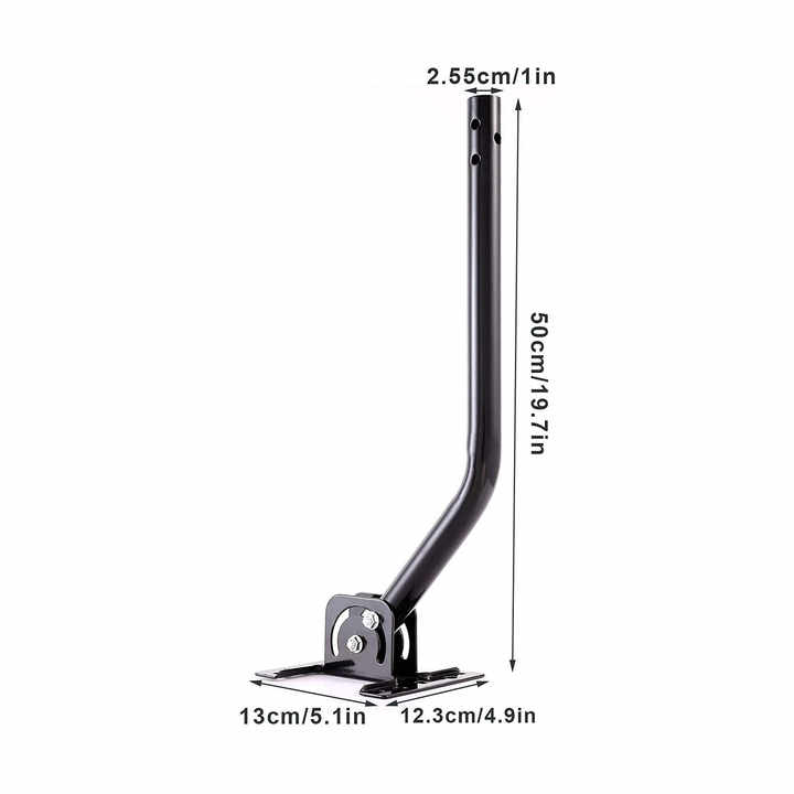 DYMACHINE Soporte de montaje de antena de TV a prueba de intemperie para trípode de base sólida con poste en J para techo al aire libre 