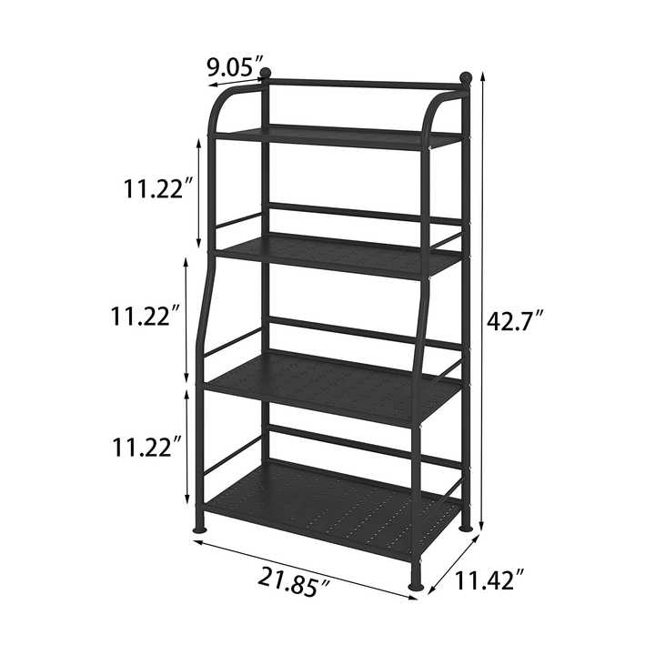 DYMACHINE Estante de metal Estante de almacenamiento Estante para libros Estante de almacenamiento de esquina Soporte para plantas de interior 