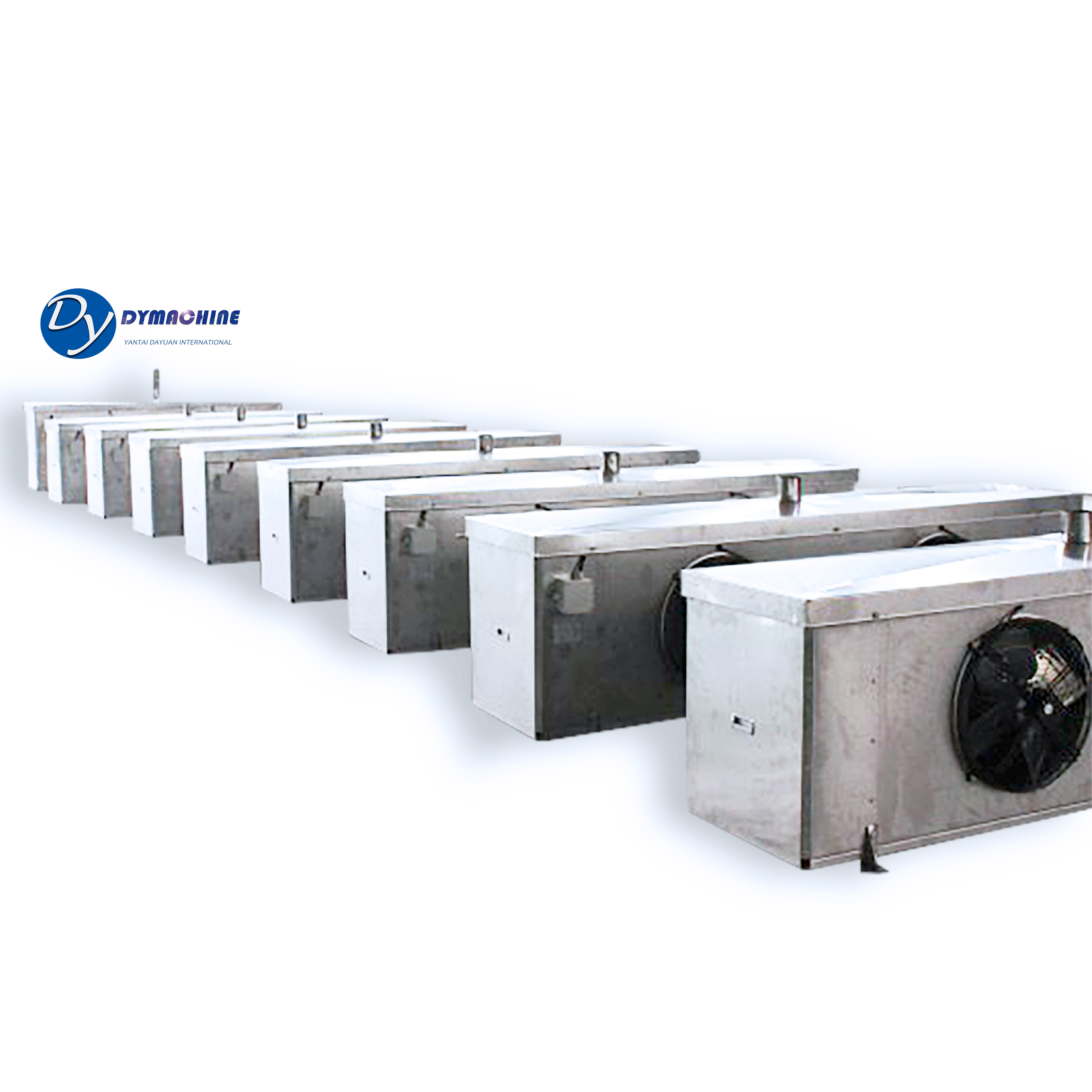 Enfriador de aire personalizado del ventilador de refrigeración por aire de ventilación de recuperación de calor para el sistema de refrigeración de aire acondicionado de una cámara fría