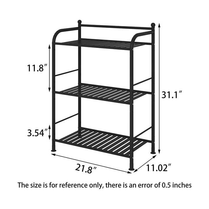 DYMACHINE Estante de esquina de metal independiente para almacenamiento de baño de 3/4/5 niveles